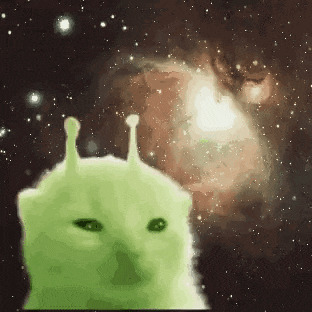 Alien Cat Blank Meme Template