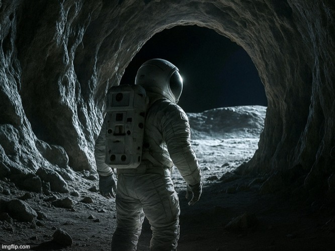 Lunar lava tube for underground habitat