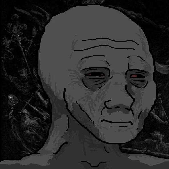 Tired wojak Blank Meme Template