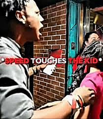 speed touches the kid | image tagged in speed touches the kid | made w/ Imgflip meme maker