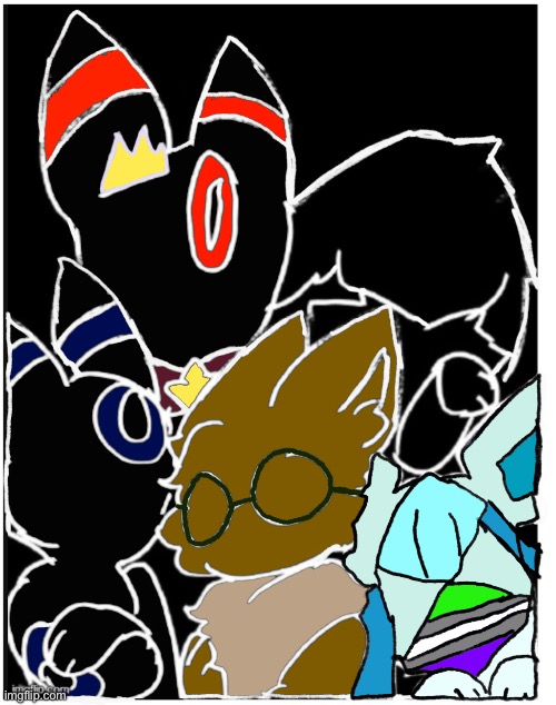 Last ones cover colored in version so far (still don't know who the Eevee in the top right is) | made w/ Imgflip meme maker