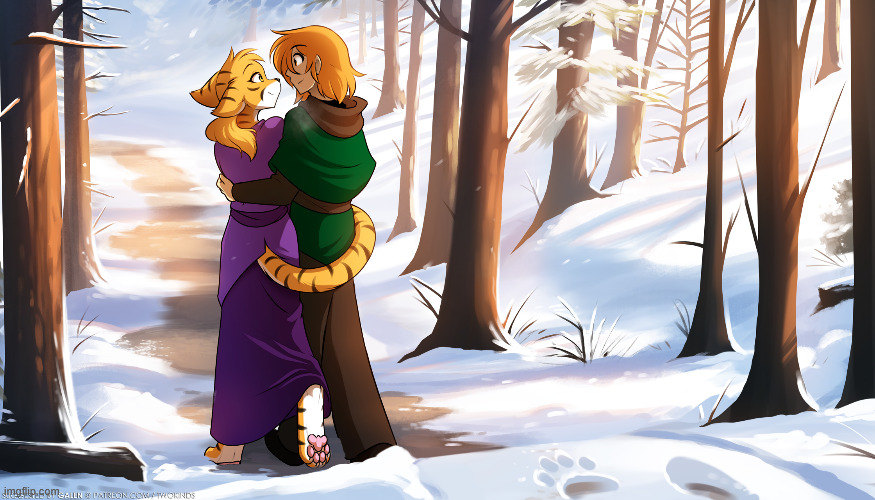 Winter walk (by thomas fischbach) | made w/ Imgflip meme maker