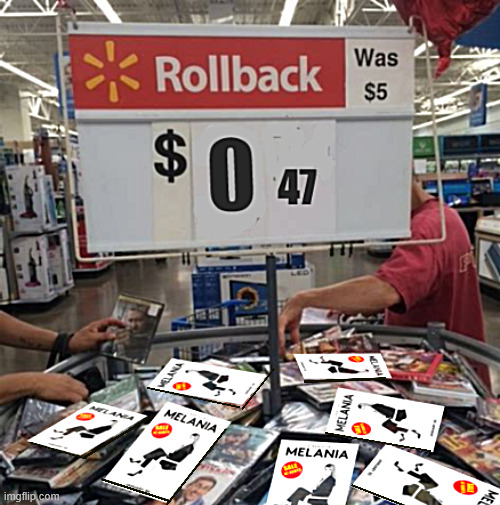 MELANIA Now only 47 Cents | image tagged in melania now only 47 cents,billionare bust,b-bomb,trump turkey,disaster documentery | made w/ Imgflip meme maker