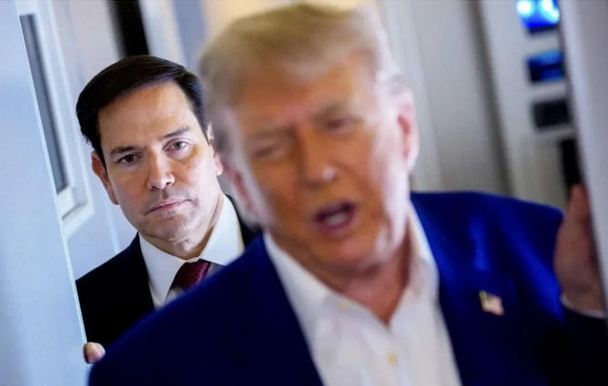 Rubio trump door Blank Meme Template