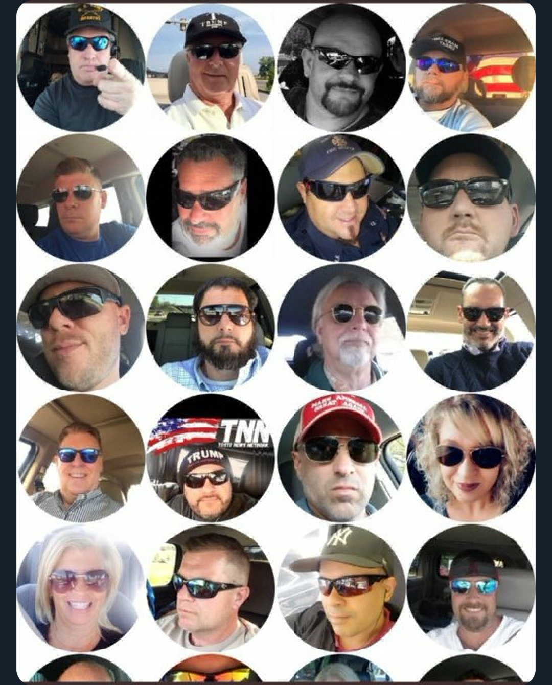 Maga profiles sunglasses Blank Meme Template