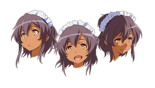 3 Headed Anime Girl Blank Meme Template