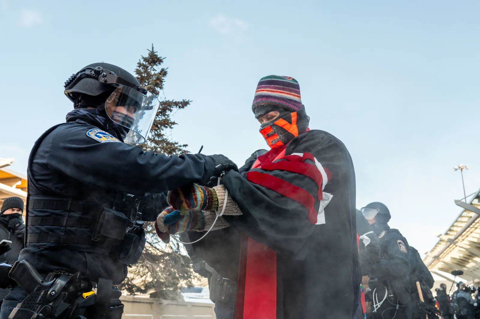 ICE arresting clergy Blank Meme Template