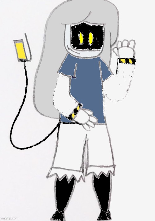 I attempted to color B using pixel art and... | image tagged in murder drones,drawing,colorized | made w/ Imgflip meme maker