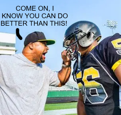 coach yelling at player Blank Meme Template