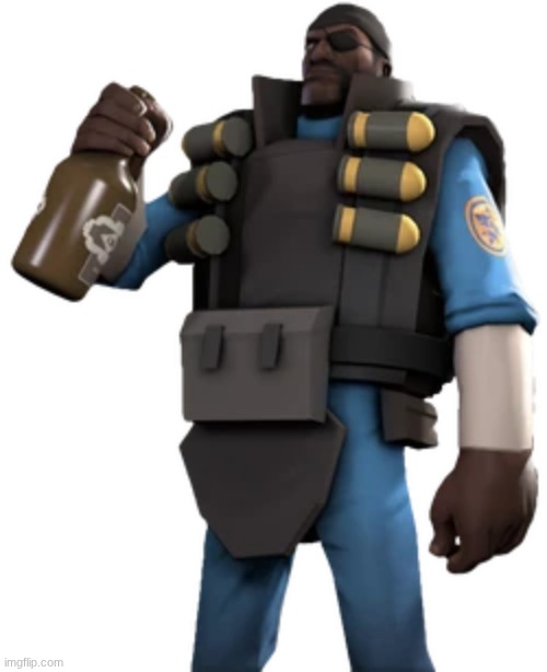 Demoman Drinking | image tagged in demoman drinking | made w/ Imgflip meme maker