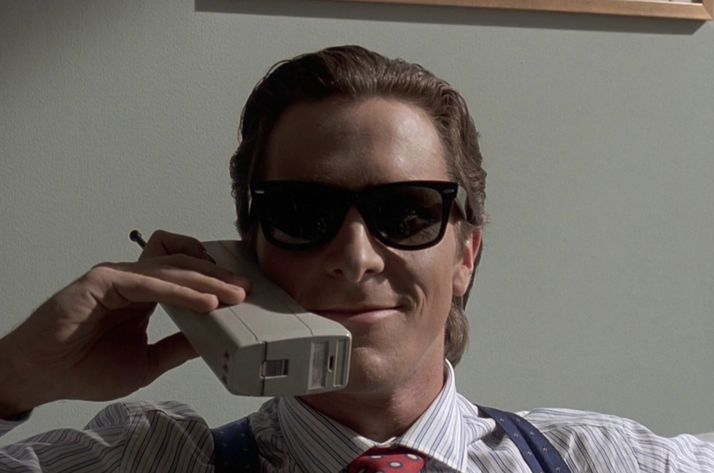 American Psycho Phone Call Blank Meme Template