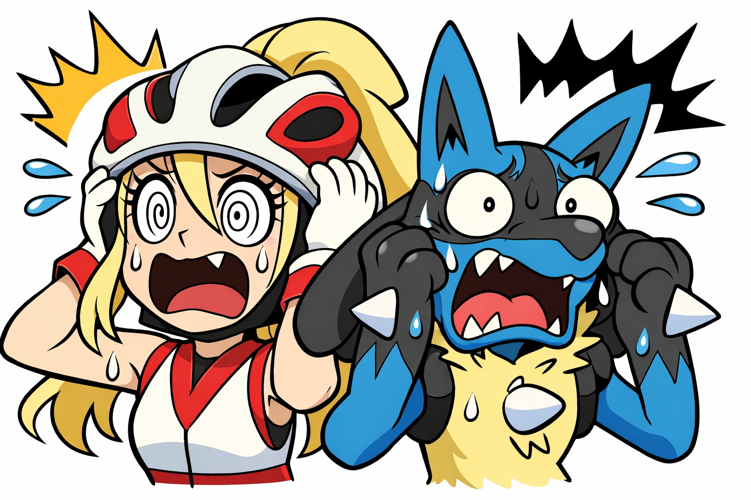 When the Champion's last Pokémon starts using Blank Meme Template