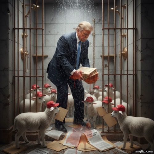 "PROTECT YOURSELF" | image tagged in trump,maga,jeffrey epstein,prison,don't drop the soap,golden showers | made w/ Imgflip meme maker