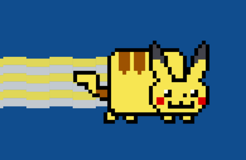 Nyan Pikachu Blank Meme Template