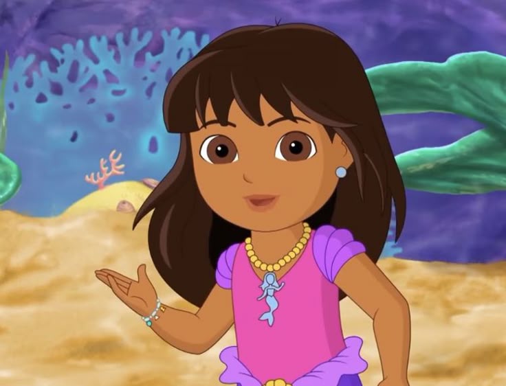 Dora Mermaid Blank Meme Template