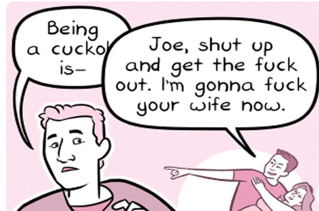 Cuck comic panel Blank Meme Template