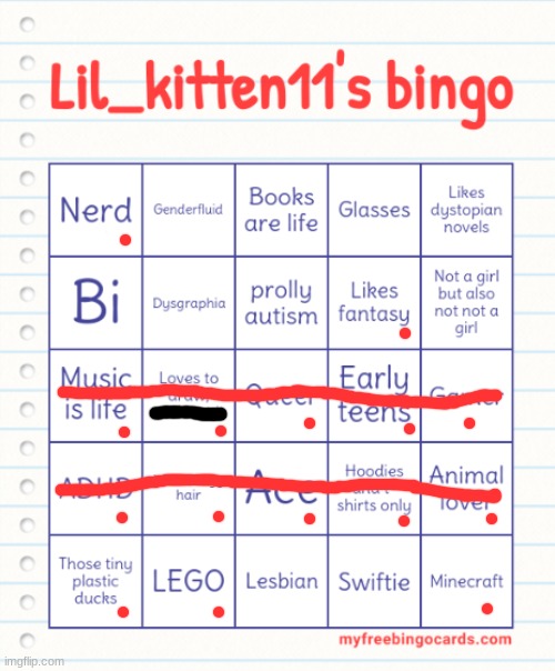 Lil_kitten11's Bingo | image tagged in lil_kitten11's bingo | made w/ Imgflip meme maker