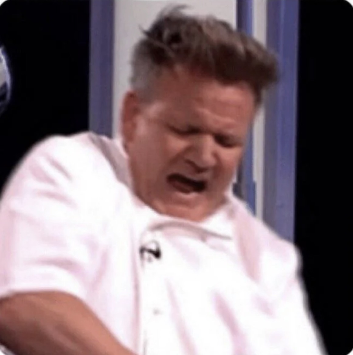 Gordon Ramsey mixing Blank Meme Template