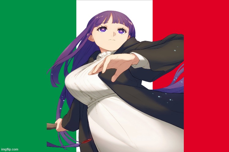 fran flag | image tagged in the italian flag,frizen,anime,icons,fantasy | made w/ Imgflip meme maker