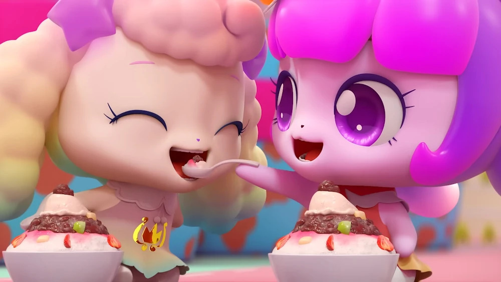 High Quality Fluffyping being fed by Jellyping Blank Meme Template