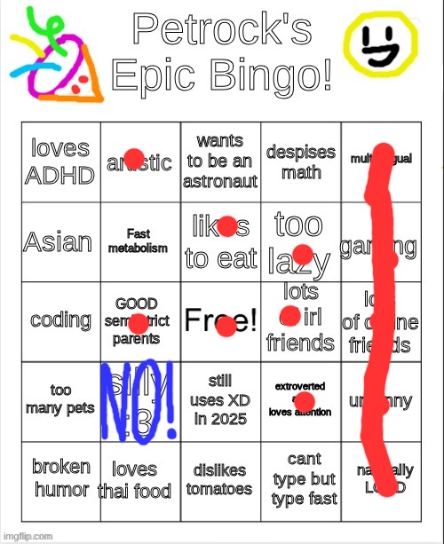 man i am so similar to petcock | image tagged in petrock's epik bingo | made w/ Imgflip meme maker