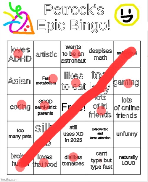 Petrock's epik bingo | image tagged in petrock's epik bingo | made w/ Imgflip meme maker