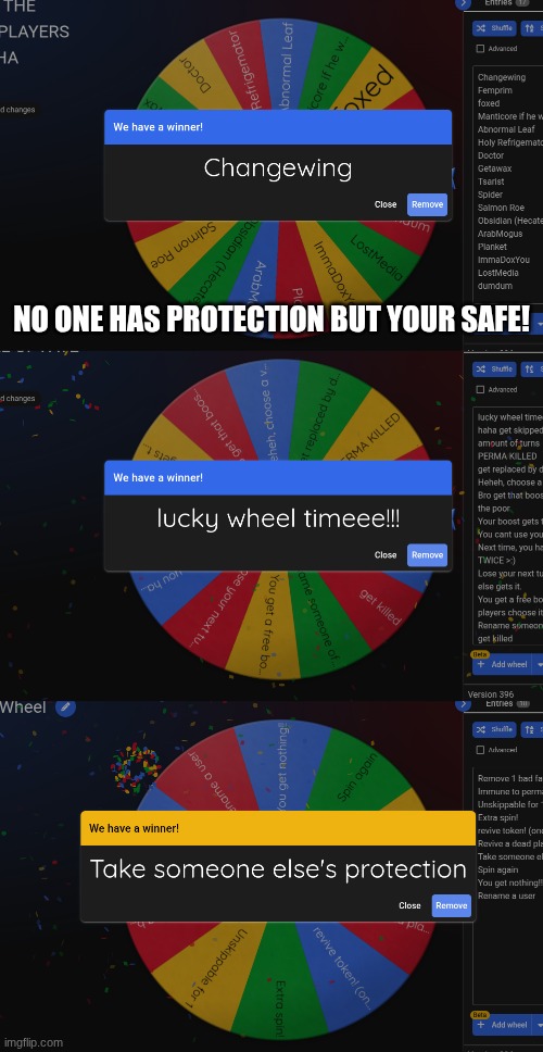 NO ONE HAS PROTECTION BUT YOUR SAFE! | made w/ Imgflip meme maker