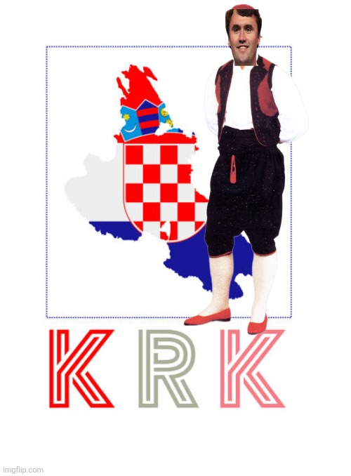 Kirk, Croatia | image tagged in croatia,charliekirk | made w/ Imgflip meme maker