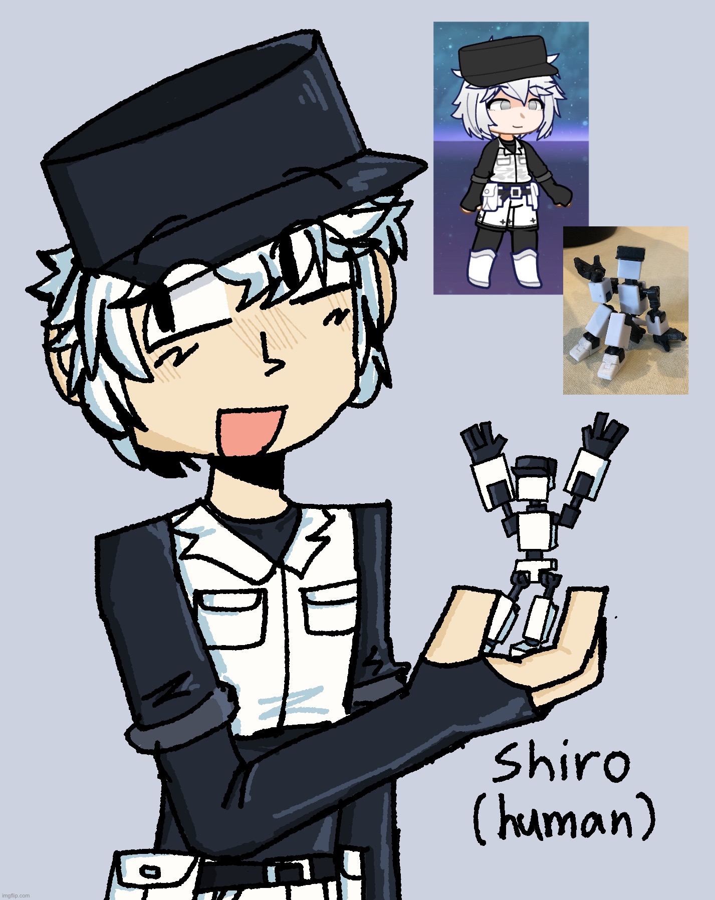 i forgot to post this but here’s shiro but human | image tagged in shiro | made w/ Imgflip meme maker