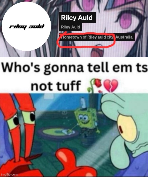 image tagged in ts not tuff | made w/ Imgflip meme maker