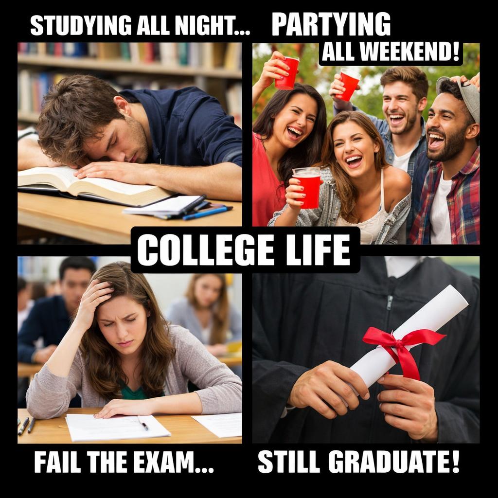 i want to make a college mem please help me Blank Meme Template