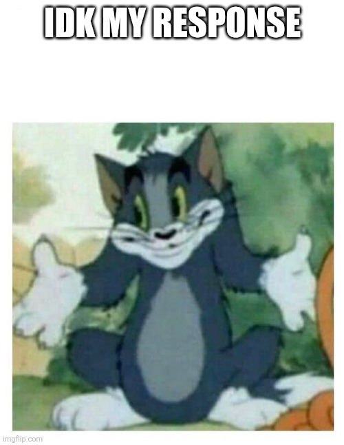IDK Tom Template | IDK MY RESPONSE | image tagged in idk tom template | made w/ Imgflip meme maker