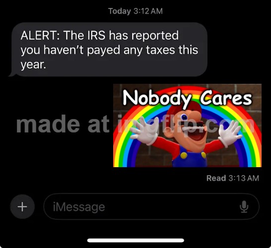 IRS report | image tagged in irs report | made w/ Imgflip meme maker