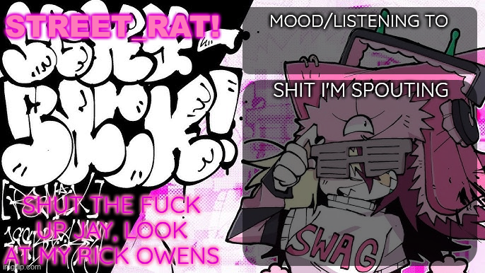 rat's brokie  temp Blank Meme Template