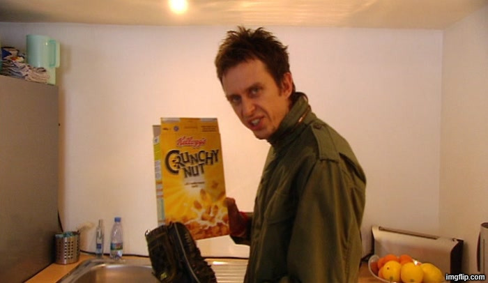 Peep Show Super Hans Crunchy Nut | image tagged in peep show super hans crunchy nut | made w/ Imgflip meme maker