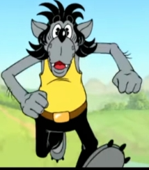 Wolf running Blank Meme Template