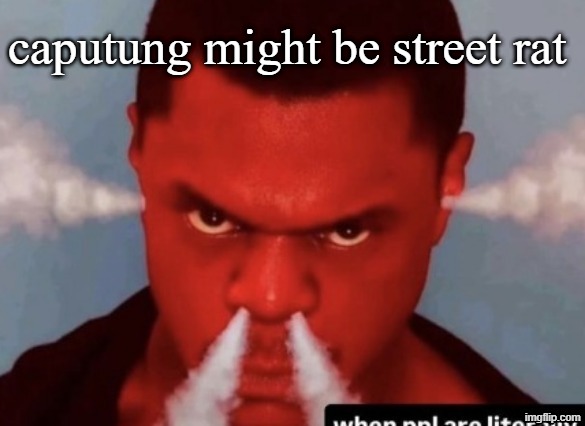 Scary ass ninja | caputung might be street rat | image tagged in scary ass ninja | made w/ Imgflip meme maker