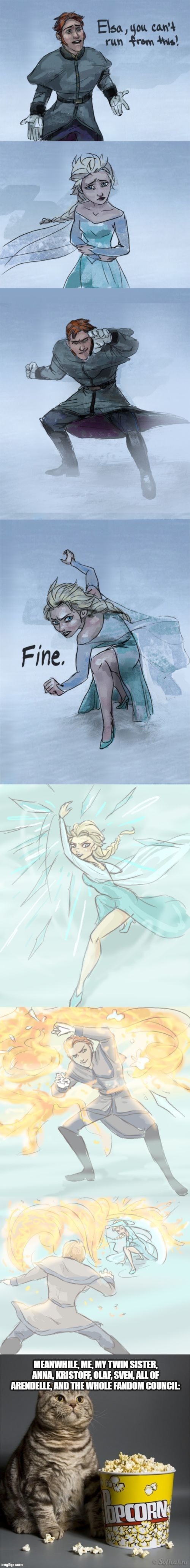 Returning an old meme from my previous account (And NO, I didn't delete). I still wish people are more mature now. | image tagged in cat eating popcorn,frozen,funny,memes,relatable,oh wow are you actually reading these tags | made w/ Imgflip meme maker