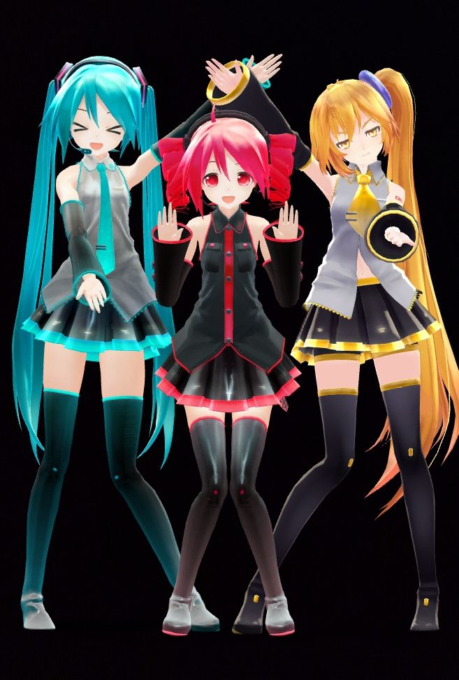 Triple Baka are besties Blank Meme Template