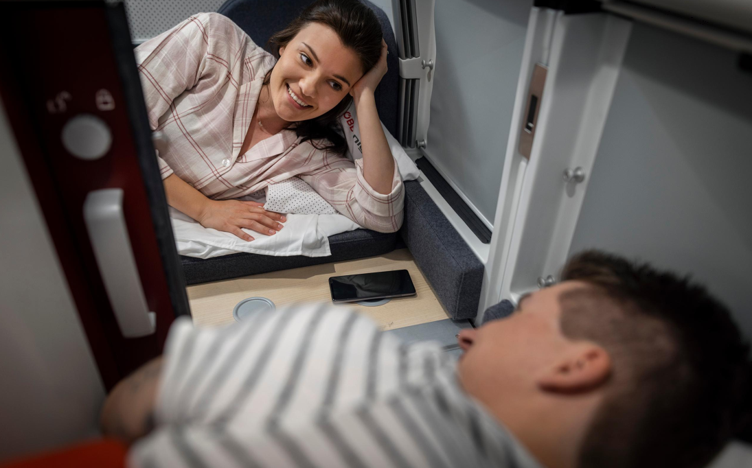 sleeping car door stuck Blank Meme Template