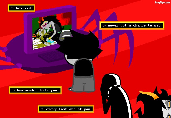 someone who knows nothing about homestuck explain this image | made w/ Imgflip meme maker