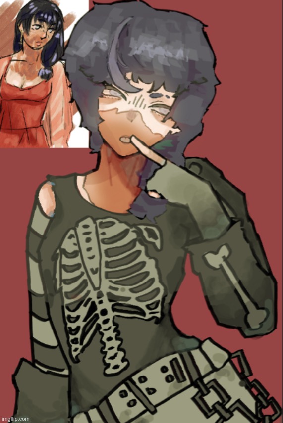 not my style but i still cooked (DISCOS OC) | image tagged in drawing,stuff | made w/ Imgflip meme maker