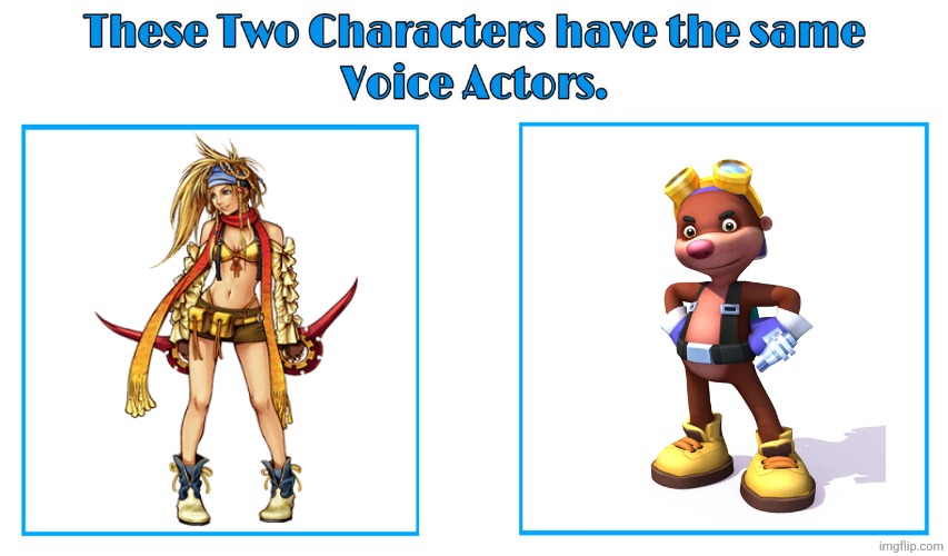 Tara Strong | image tagged in same voice actor,tara strong,final fantasy,spyro,square enix,final fantasy x | made w/ Imgflip meme maker