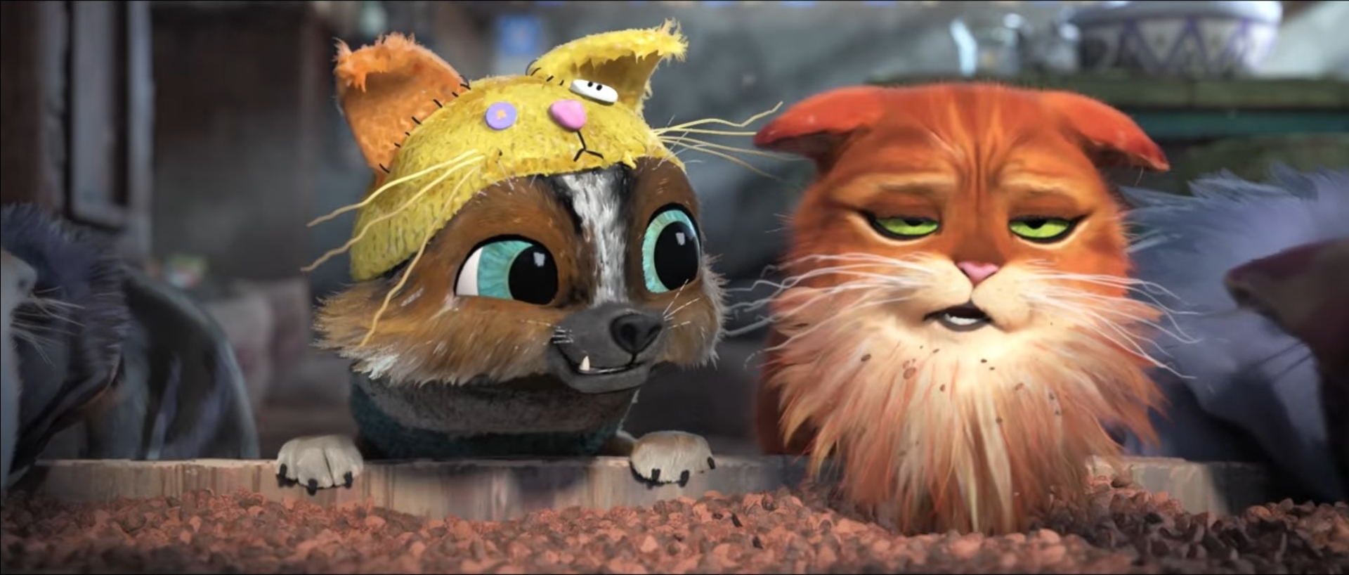 Puss In Boots Eating Perrito Blank Meme Template