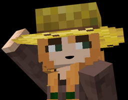 minecraft female farmer villager Blank Meme Template