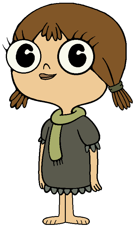 Sally Syrup without her goggles in barefeet Meme Template