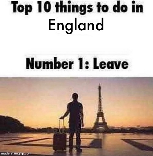 Top 10 things to do in blank | England | image tagged in top 10 things to do in blank | made w/ Imgflip meme maker