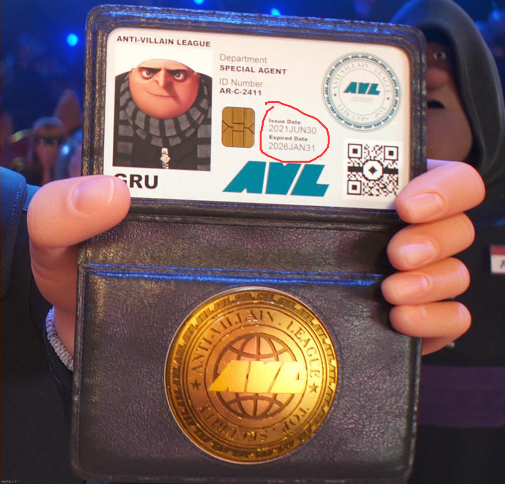 Gru’s Anti-Villain League license has officially expired today. | made w/ Imgflip meme maker