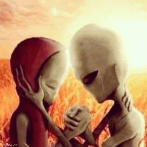 Alien Hug | image tagged in alien hug | made w/ Imgflip meme maker