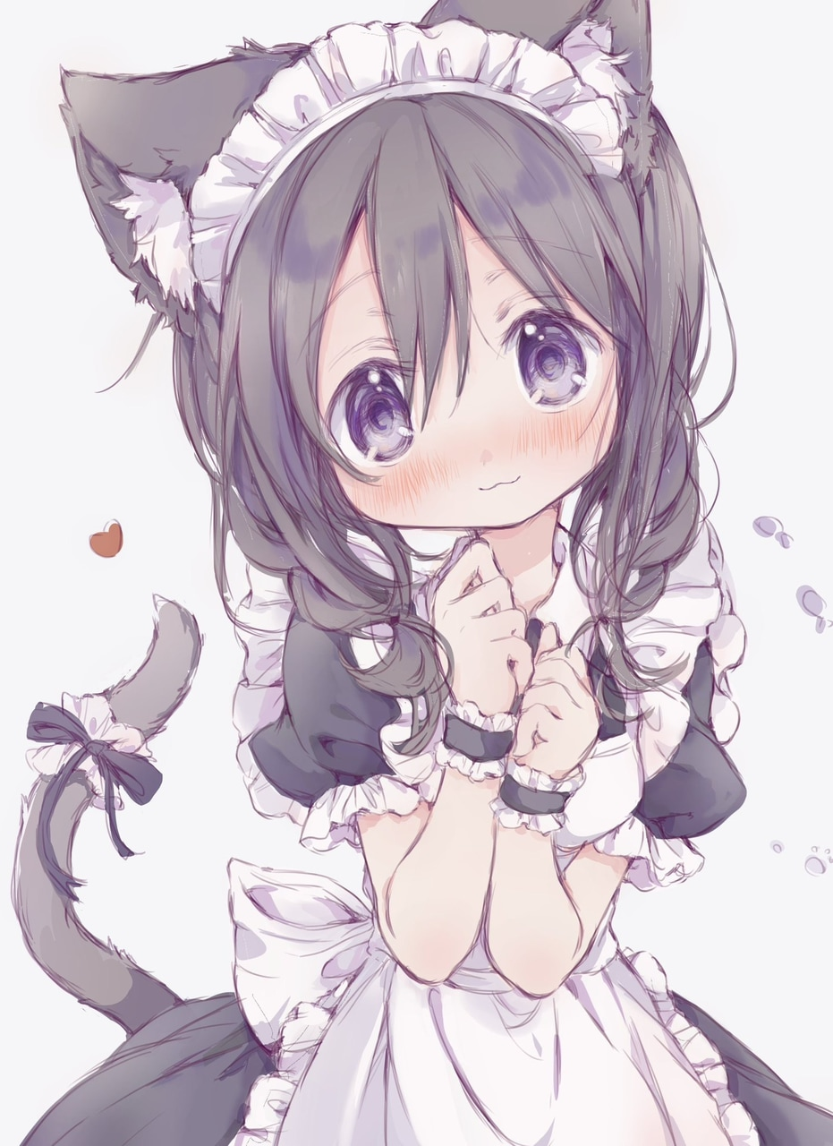 Anime cute girl Blank Meme Template